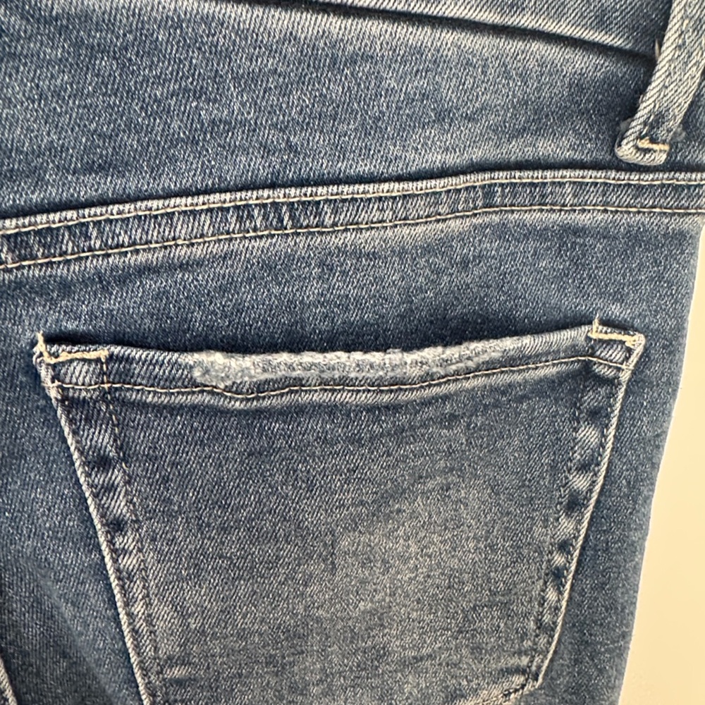 Vervet Mid Rise Crop Straight Jeans 28 - Picture 6 of 13